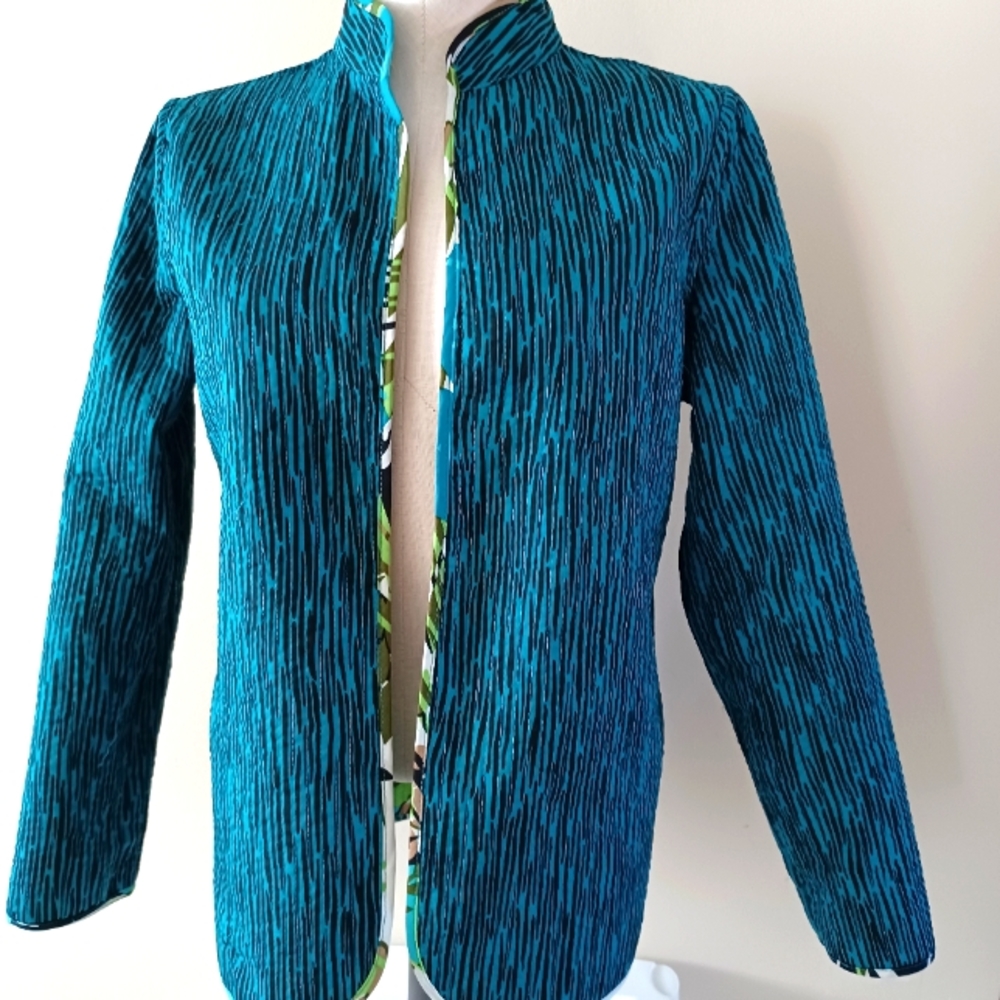 Nomadic Traders Forest & Turquoise Open Front Rev… - image 4